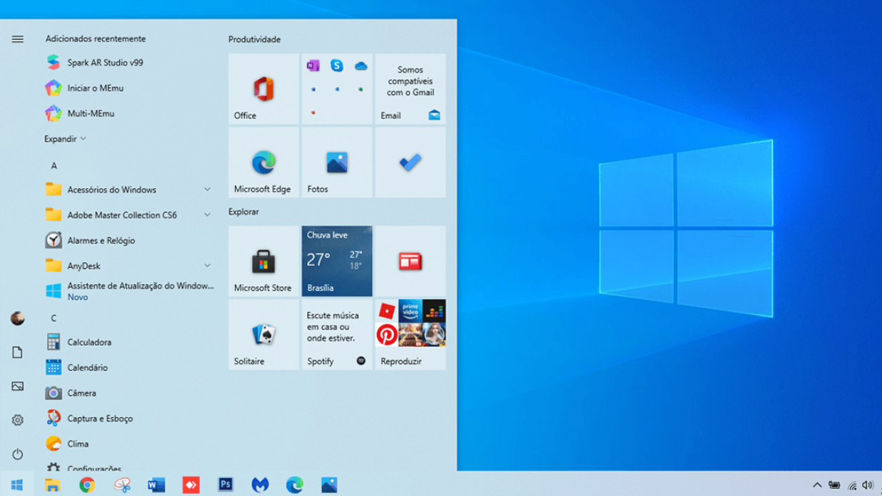 Atualização Do Windows 10 20h2 Com Menu Iniciar Atualizado Está Disponível